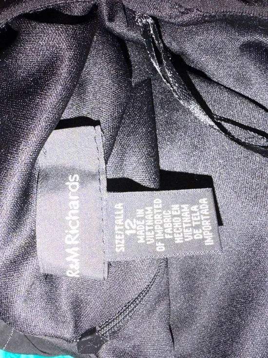 R&M Richards Black Cutout Wide-Leg Jumpsuit with Waist Tie - Picture 5 of 5